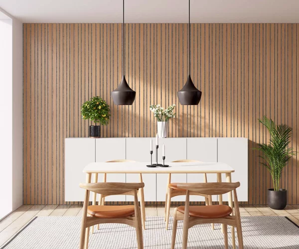 Barcode Classic Oak with Grey Recosilent in dining room
