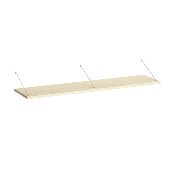 Brace shelf Walnut 1200mm white brackets