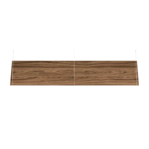 Brace shelf Walnut 1200mm white brackets