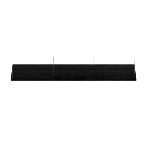 Brace shelf Black Ash 1800 mm grey brackets