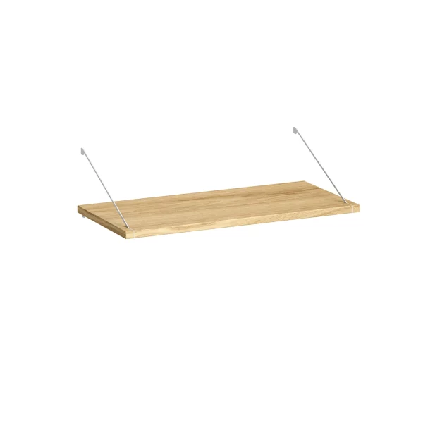 Brace shelf Diamond Oak 600 mm white brackets